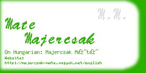 mate majercsak business card